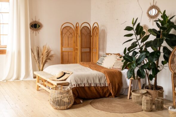 dormitorio boho chic