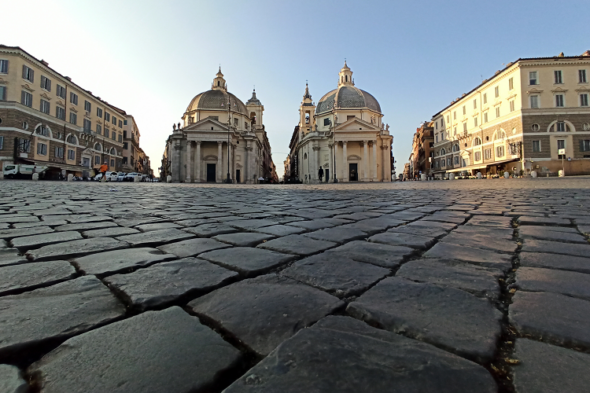 Sampietrini en Roma