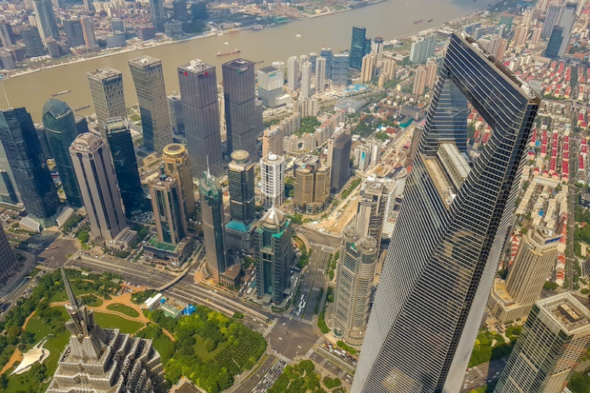 Imagen de la torre Shanghai, el rascacielos más alto de China