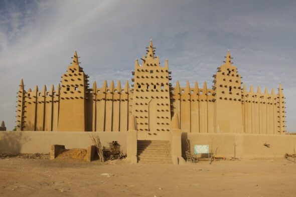 Frontal de la Gran Mezquita de Barro de Djenné