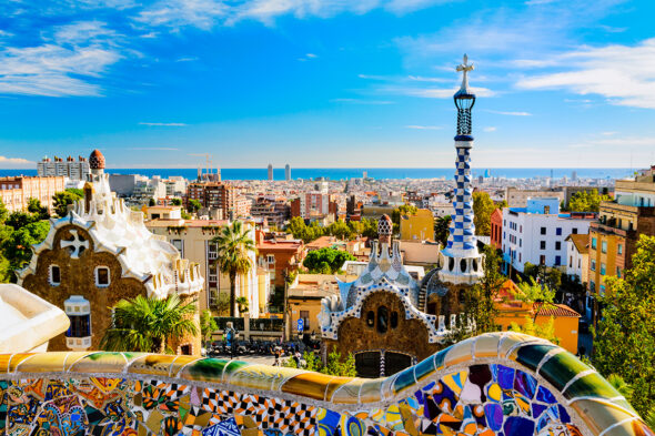 Vista de Barcelona desde el Parc Güell