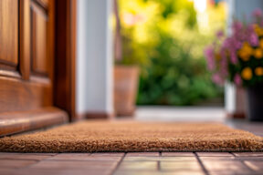 Entrada de una casa en un portal de vecinos