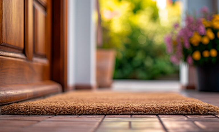 Entrada de una casa en un portal de vecinos