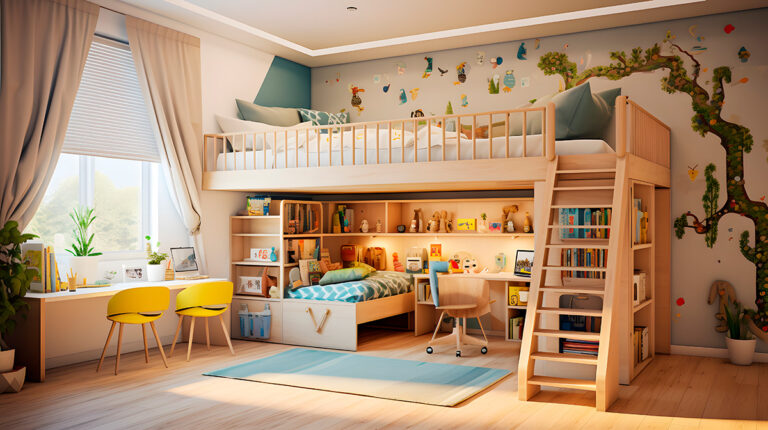 Litera en habitación infantil