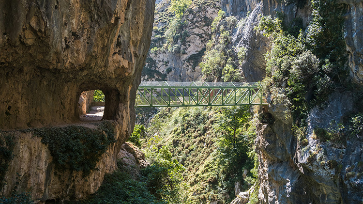 Tramo de la Ruta del Cares en Asturias