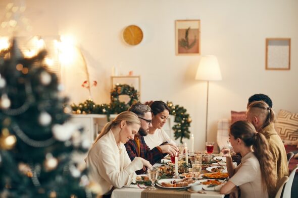 Comidas navideñas en casas pequeñas