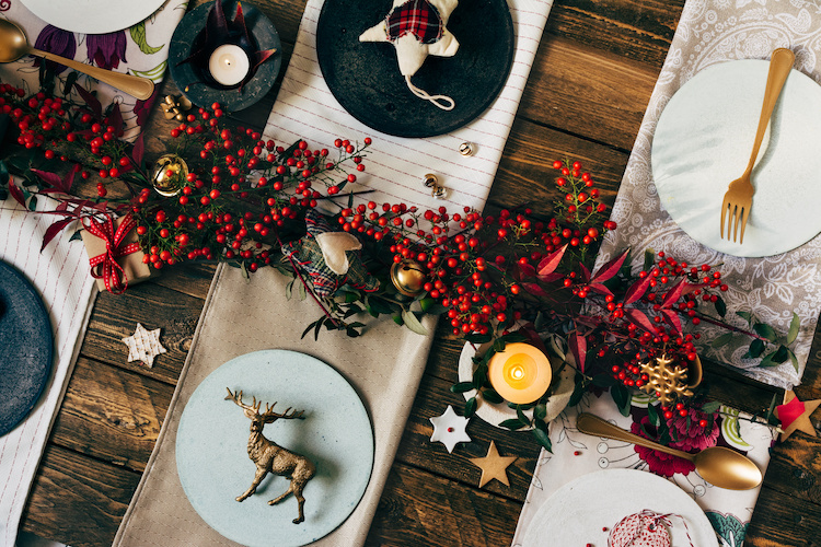 6 ideas para poner la mesa en Navidad