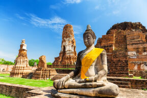 Templo Wat Mahathat en Ayutthaya,Tailandia